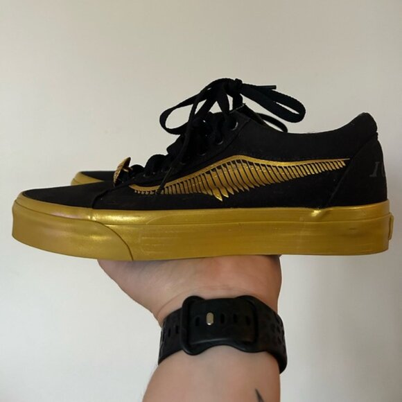 Vans X Harry Potter Golden Snitch Old Skool Sneaker Womens 8 Mens 6.5 - Picture 3 of 11